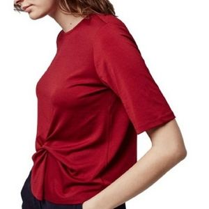 NWT Topshop > Twistfront Short Sleeve Top